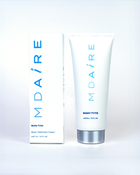 Body Tyte tube and packaging side by side in gallery position 1 with bright clean white background