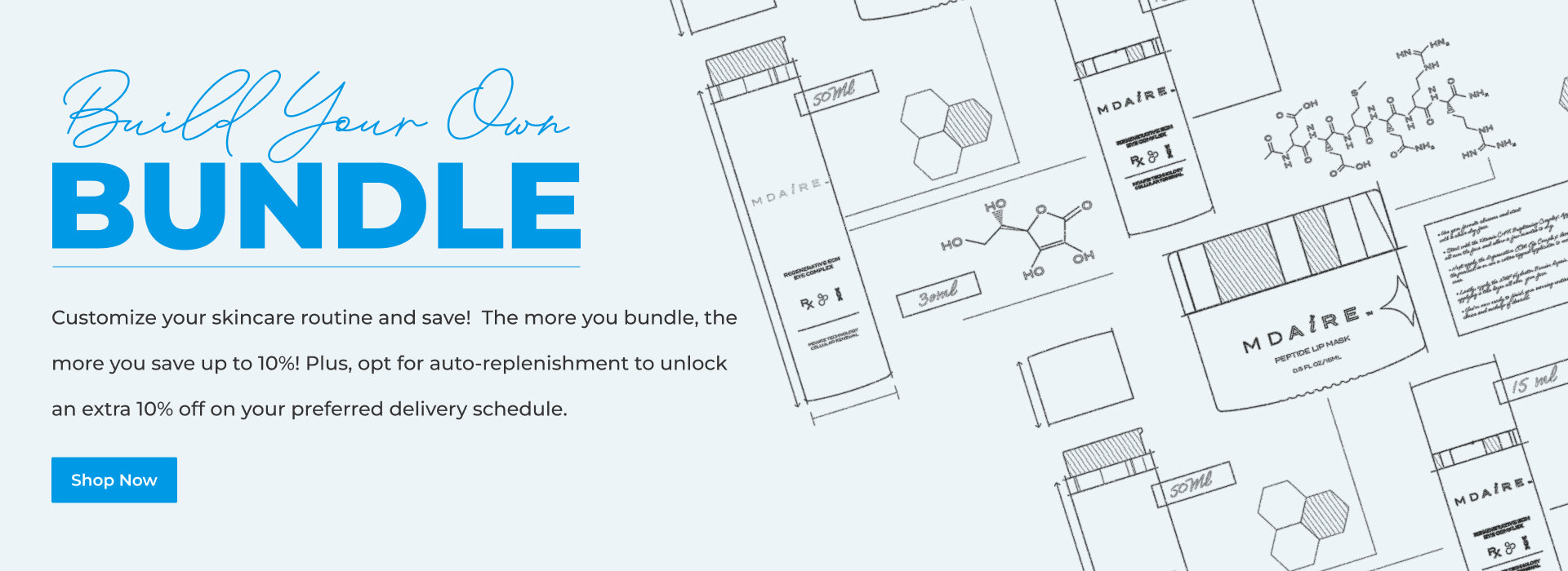 Mock up illustration of MDAiRE products suggesting bundled optionality