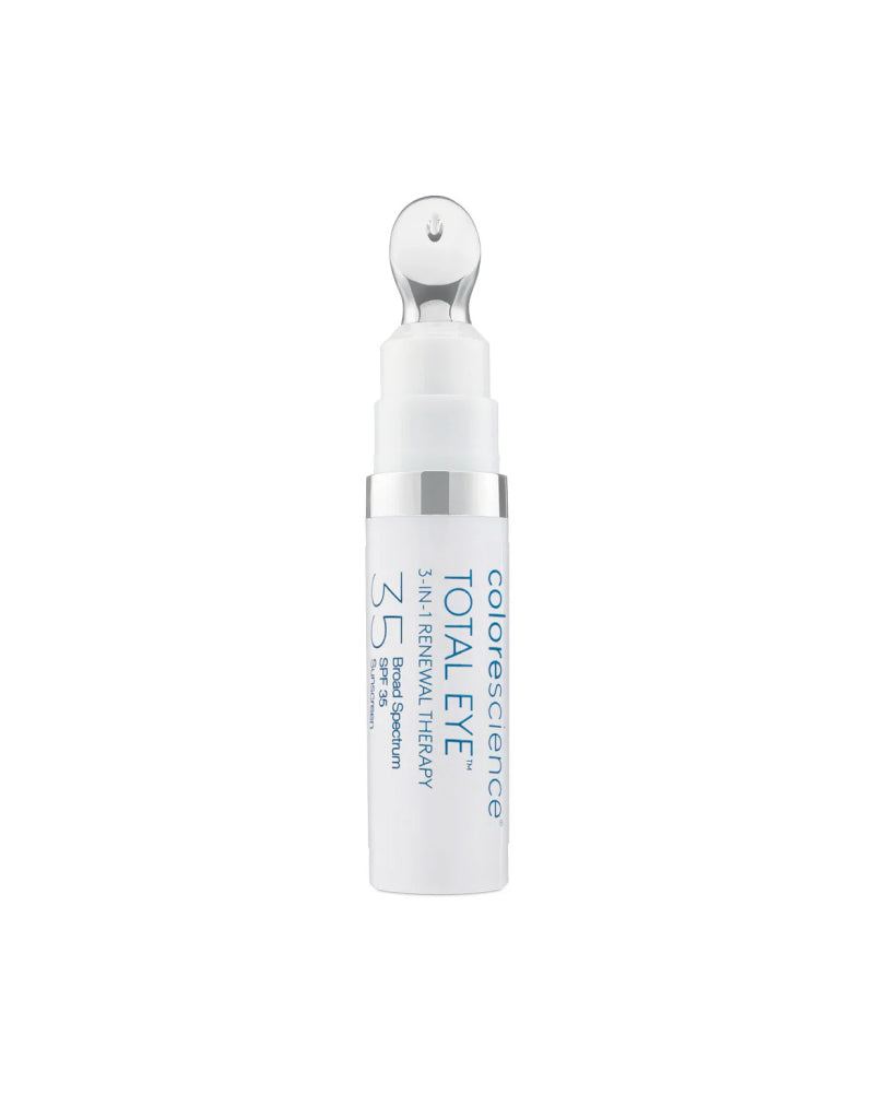 Colorescience Total Eye® 3-in-1 Renewal Therapy SPF 35 bottle with applicator tip shown gallery position 1