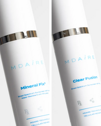 Total Protection SPF Duo showing sleek Mineral Fix³ and Clear Fusion s